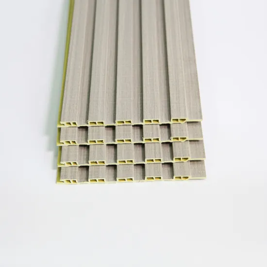[Henritay] Fluted Acoustic 3D PU Stone Marble PU Stone WPC PVC Slat Wall Panel PS Wall Panel 