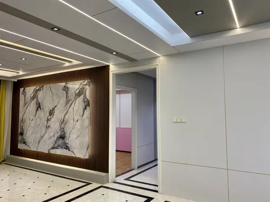 Polyester Decorative Sound Acoustic Wall Panels Solid Wood Interior Wall Panel 
