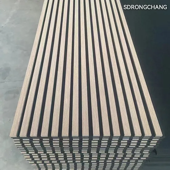 Rongchang Sound Absorbing Wood Wall and Ceiling Akupanel Solid Wood Acoustic Panel for Wall 