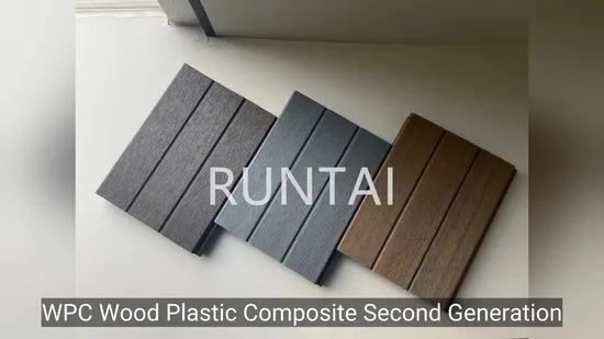 3D Wood WPC Acoustic Slat Wall Panels for Home Decor 