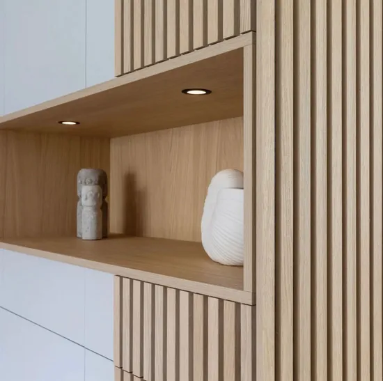 Slatted Wood Wall Panel Akupanel Solid Wood Wool Slat Soundproofing Acoustic Panels 