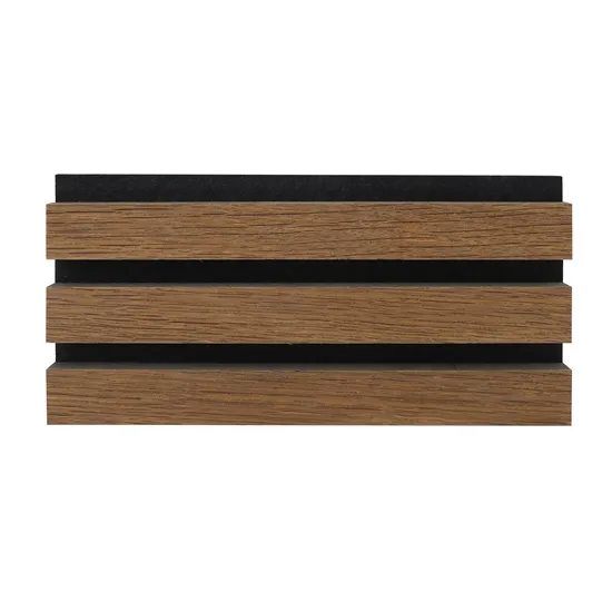 Natural Wood Veneer Acoustic Design Wood Panels Wall 