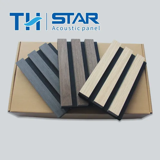 Fluted Interior Design Wall Decor Solid Slats Timber Wooden Cladding Acoustic Plank Panel 