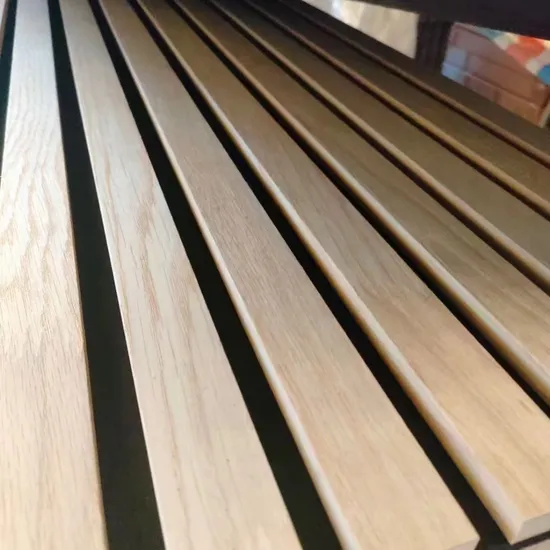 Design Wall Ceiling Sound Proof Oak Solid Wood Wooden Groove Acoustic Panels for Club 