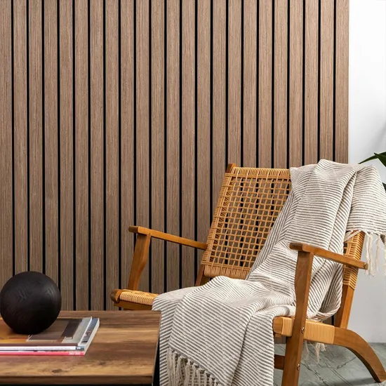 Home Decorative Interior Soundproof Wall Wooden Veneer Cladding Indoor Acoustic Panel Solid Wood Wall Panel 