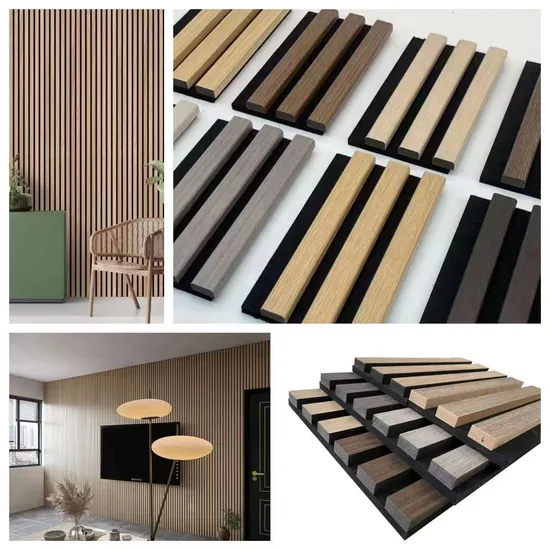 Wholesale New Design Wall Panel Decorative Wood MDF Sound Absorbing Acoustic Panel Deco Sound Proofing Slat 