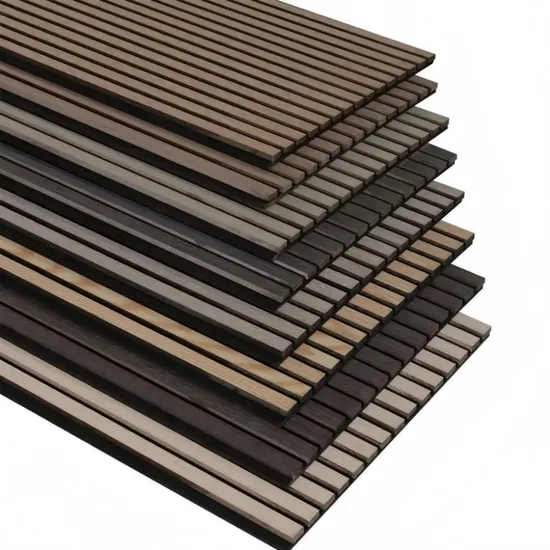 Most Popular Modern Solid Wood Acoustic Panel Decorative Wall Ceiling Panels Hotel Household Use Soundproof Slatted Wooden Wall Panel Chinese Manufacturers 