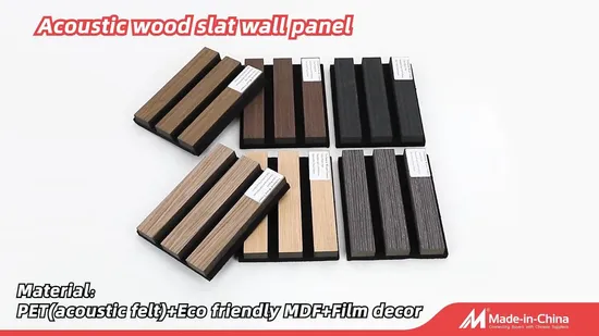 New Design Solid Wood Acoustic Wall Panels Materials Construction Decoration 