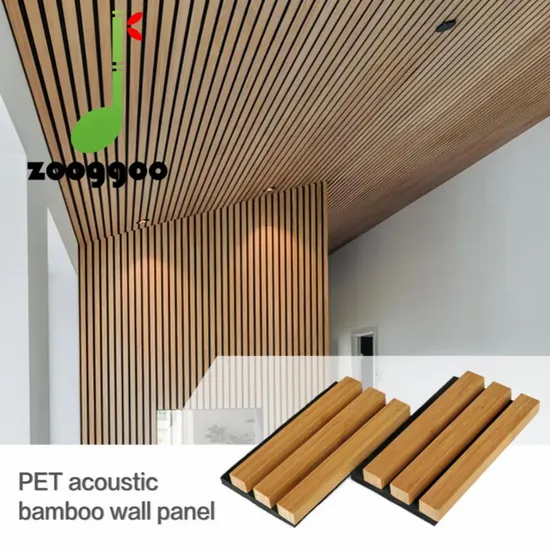 Fancy Acoustic Wall Panel Soundproof Interior Bamboo Wood Solid Wall Panels 