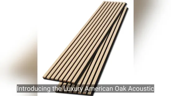 Premium 3D Soundproof Wooden Slats for Acoustic Walls 