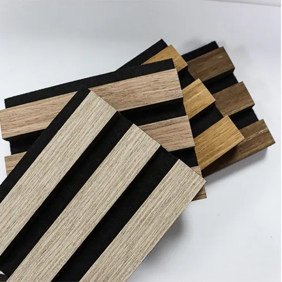 Home Decorative Interior Soundproof Wall Wooden Veneer Cladding Indoor Solid Acoustic Panel 