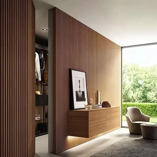 China Manufacturer Acoustic Panel Soundproofing MDF WPC Board Acoustic Wall Panel for Sale Wood Slat Wall Panels Interior PVC Panel for Home Decor 
