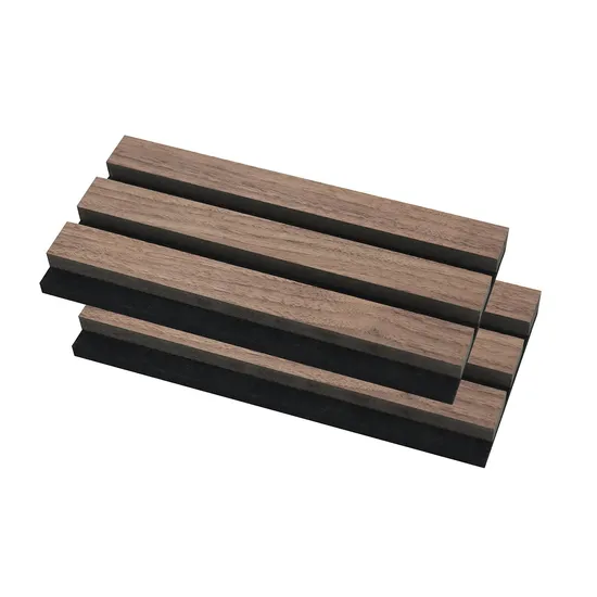 Wall Acoustic Panel Acoustic Slat Wood Wall Panels 3600mm Solid Wood Slat Acoustic Panels Low MOQ 3D Acoustic Wall Panels 